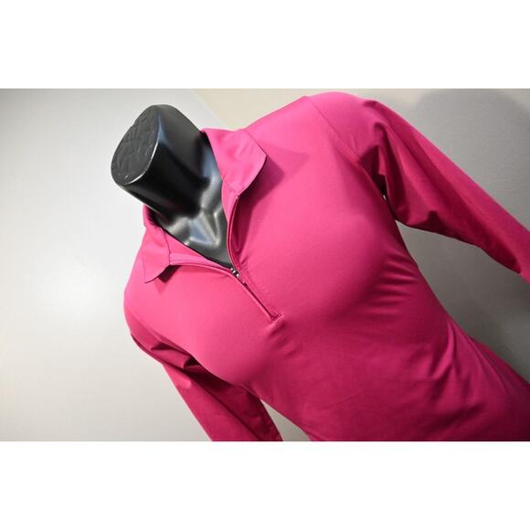 Nike Golf 1/4 Zip Dri Fit Tour Performance Pink Athletic Jacket Womens Medium - Picture 2 of 10